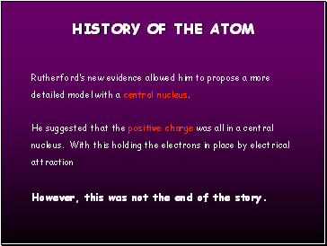 HISTORY OF THE ATOM