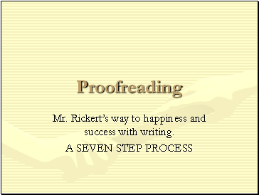 Proofreading