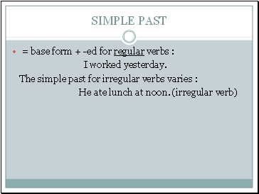 Simple past