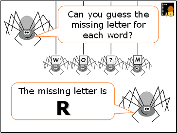 The missing letter is