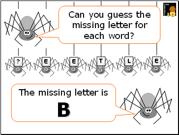 The missing letter is