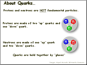 About Quarks…