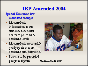 IEP Amended 2004