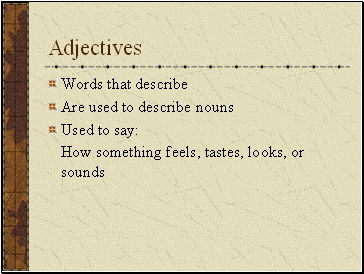 Adjectives