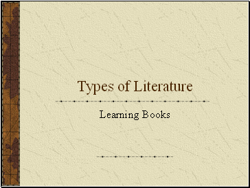 Types of Literature