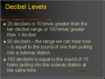Decibel Levels