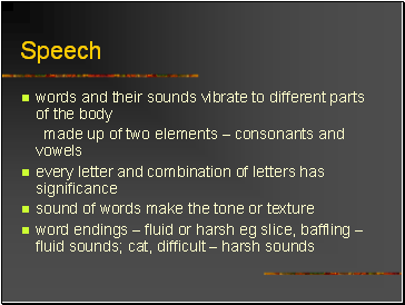 Speech