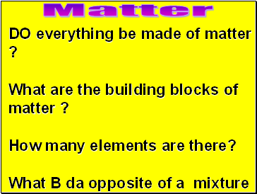 Matter