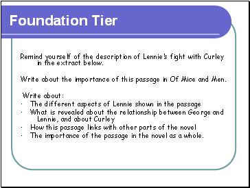 Foundation Tier