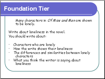 Foundation Tier