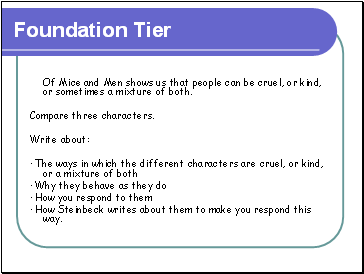 Foundation Tier