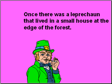 Once there was a leprechaun