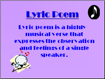 Lyric Poem