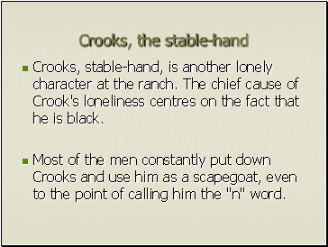 Crooks, the stable-hand