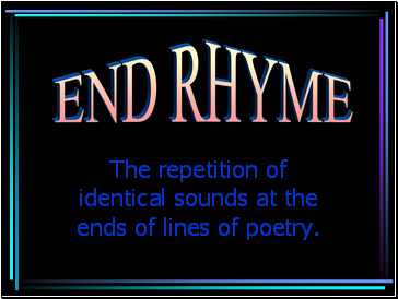 End rhyme