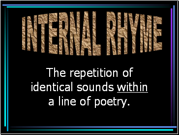 Internal rhyme