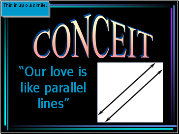 “Our love is like parallel lines”