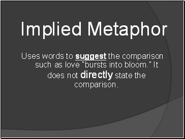 Implied Metaphor