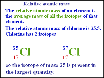 Relative atomic mass