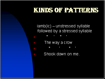 Kinds of patterns