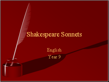 Shakespeare Sonnets