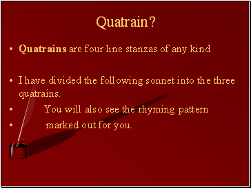 Quatrain?