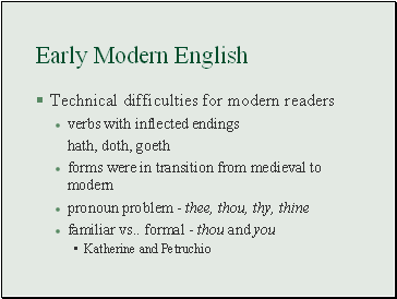 Early Modern English