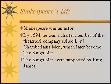 Shakespeare’s Life