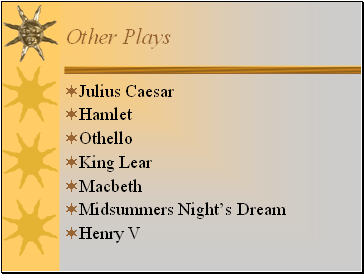 Other Plays