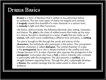 Drama Basics
