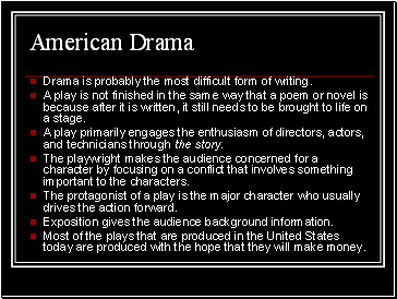 American Drama