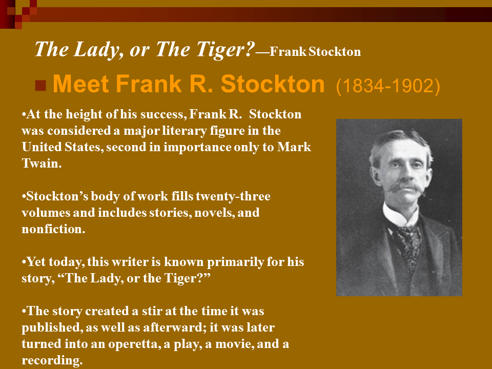 the story of the lady and the tiger