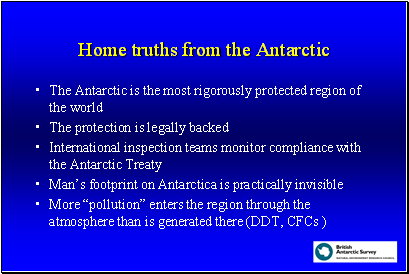 Home truths from the Antarctic