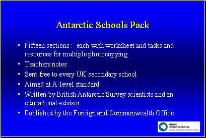 Antarctic Schools Pack