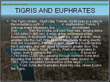 TIGRIS AND EUPHRATES