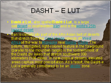 DASHT  E LUT