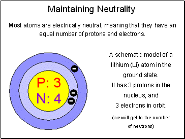 Maintaining Neutrality