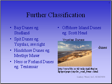 Further Classification