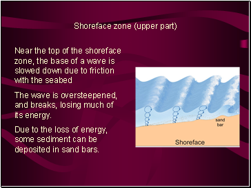 Shoreface zone (upper part)