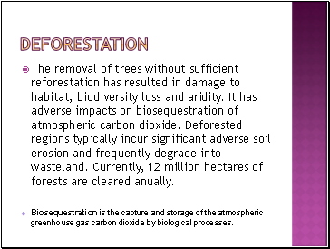 deforestation