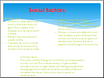 Social factors