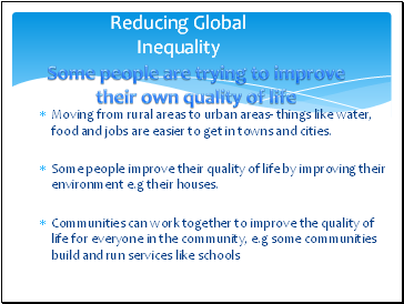 Reducing Global Inequality