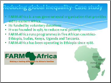 Reducing global inequality- Case study