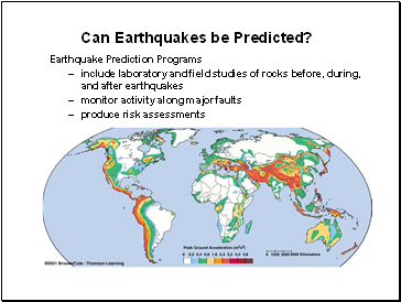 Can Earthquakes be Predicted?