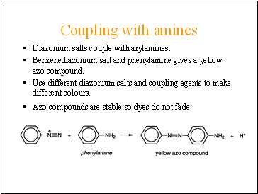Coupling with amines