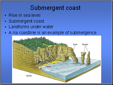Submergent coast
