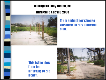 Damage to Long Beach, MS