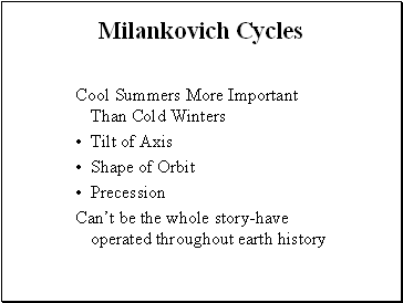Milankovich Cycles