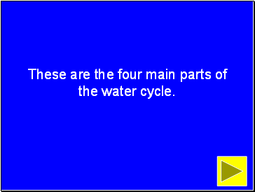 These are the four main parts of the water cycle.