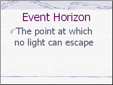 Event Horizon